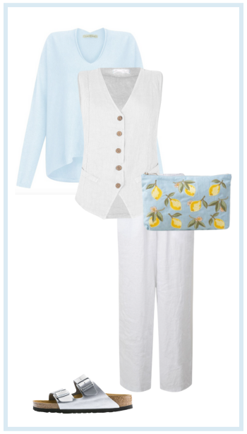 White & Blue
