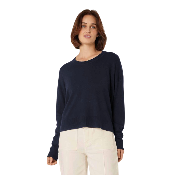 MaFayda Navy Blazer Lightweight Boxy Knit Jumper
