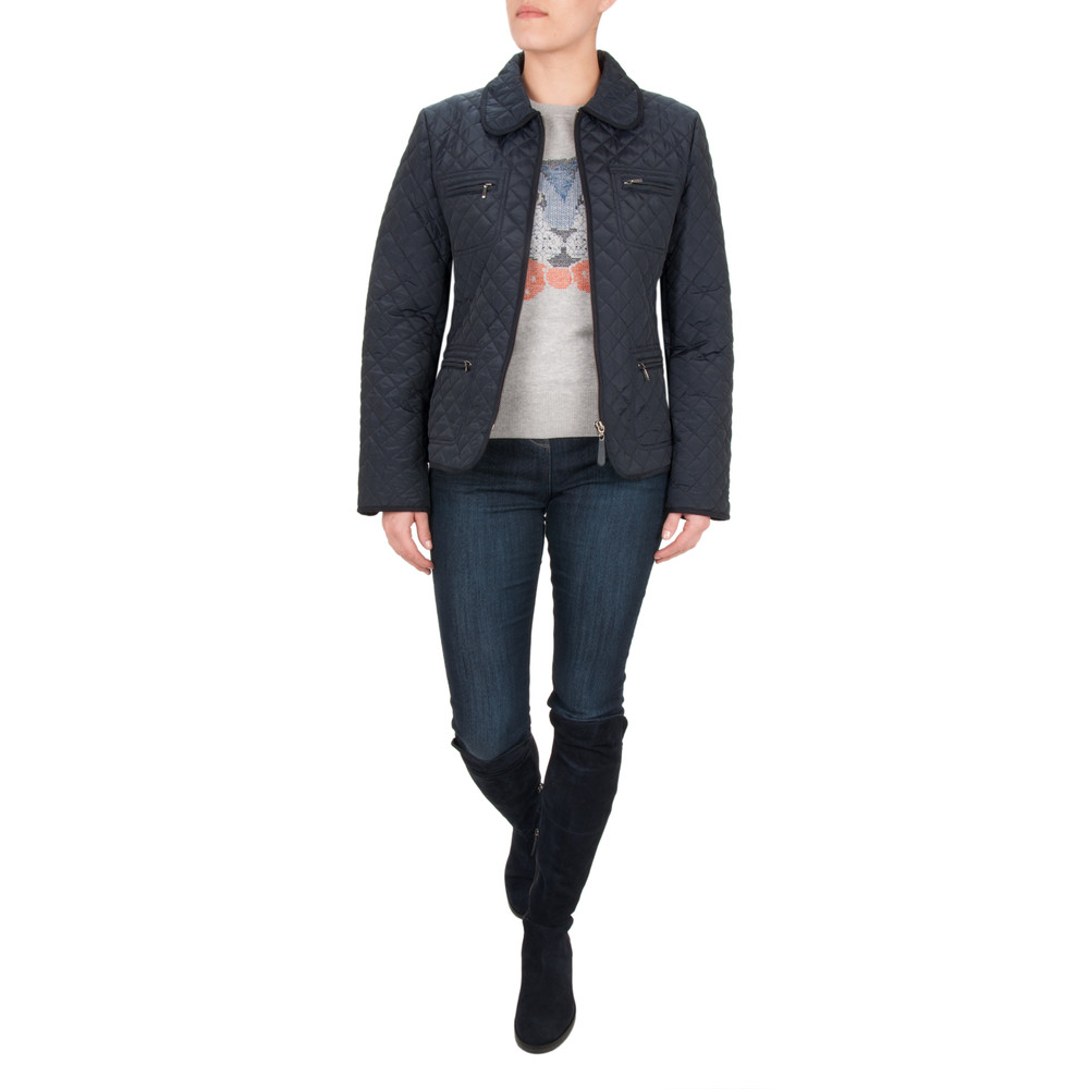 Hobbs navy quilted jacket clearance