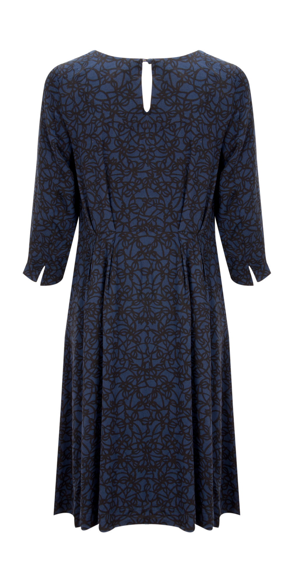 Noa Noa Autumn Flower Dress in Dress Blues