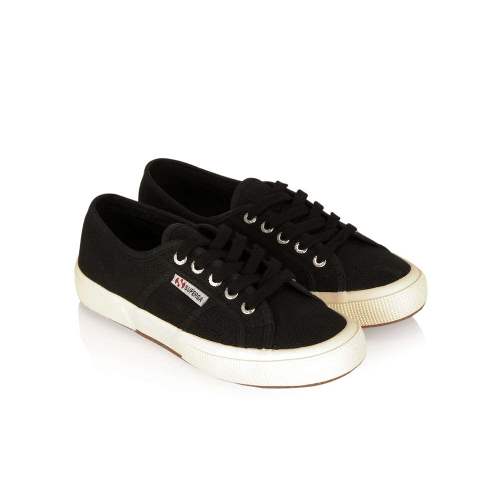 superga 2750 black leather