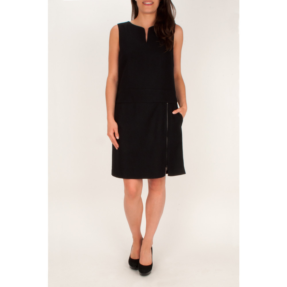 flannel with black dress