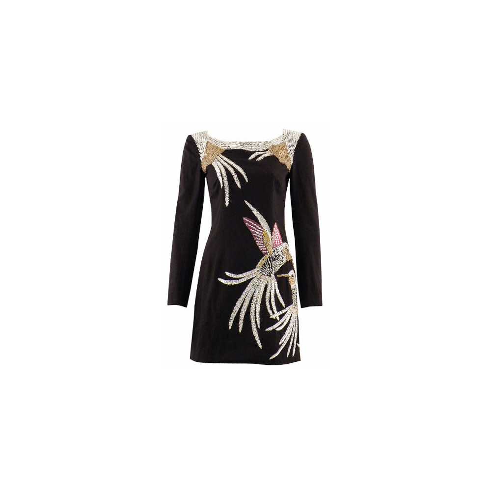 French Connection Mae Crystal Dress in Black