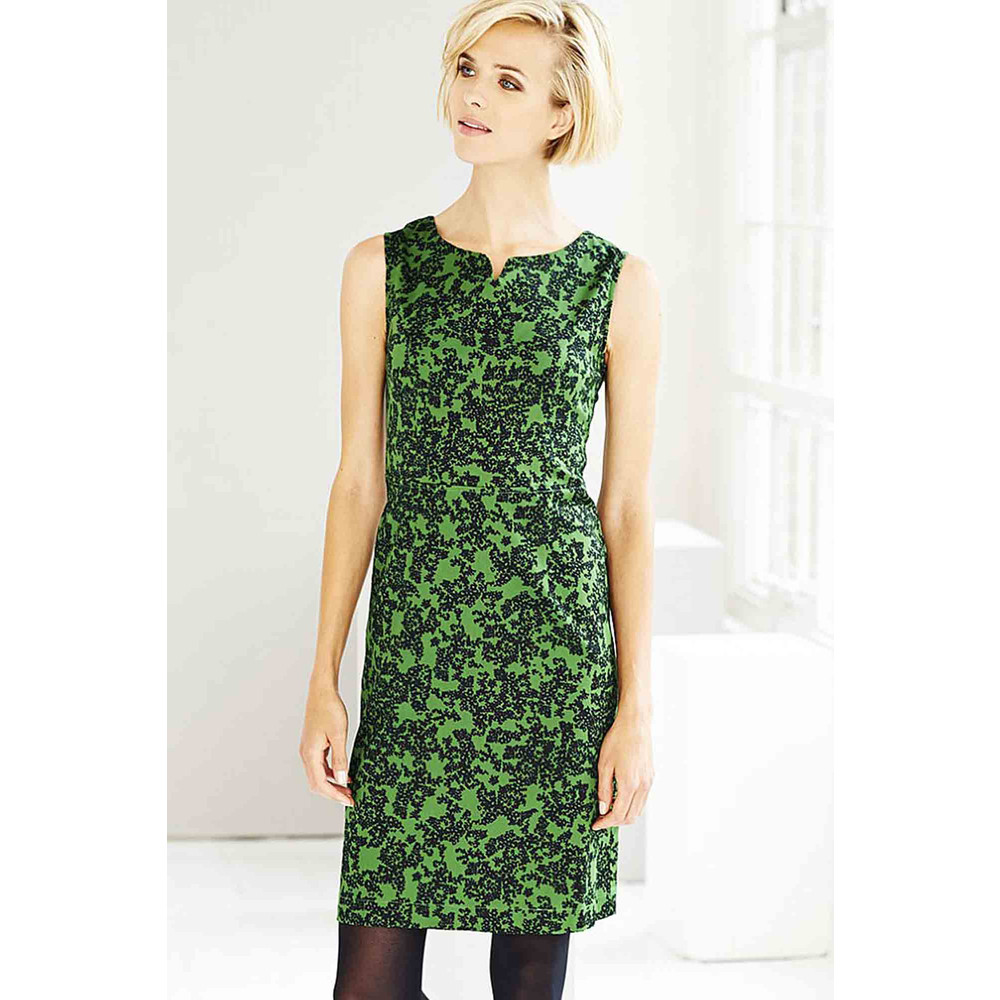 Adini Venus Print Mars Dress in Emerald