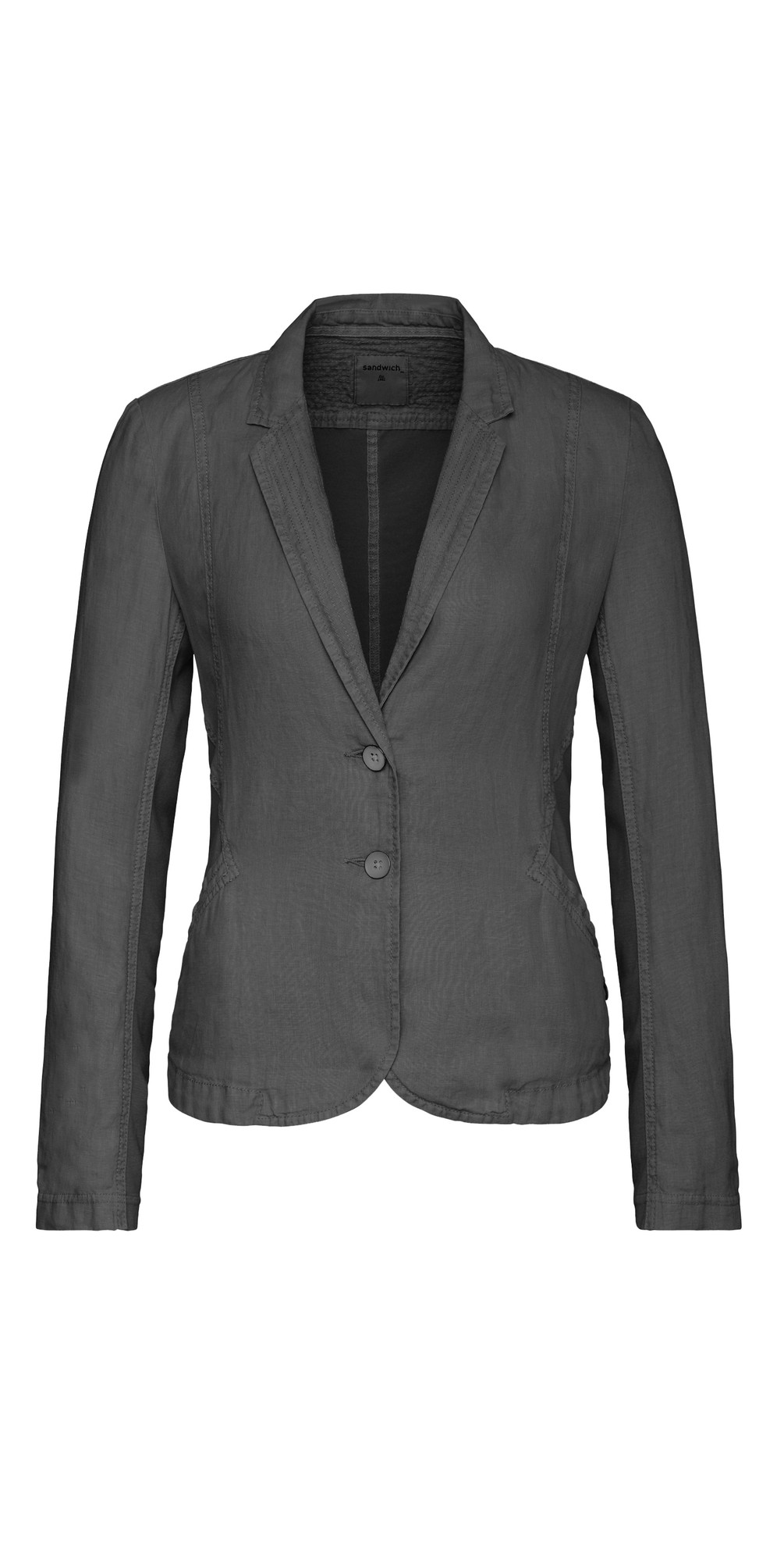 Sandwich Clothing Linen Blazer in Iron