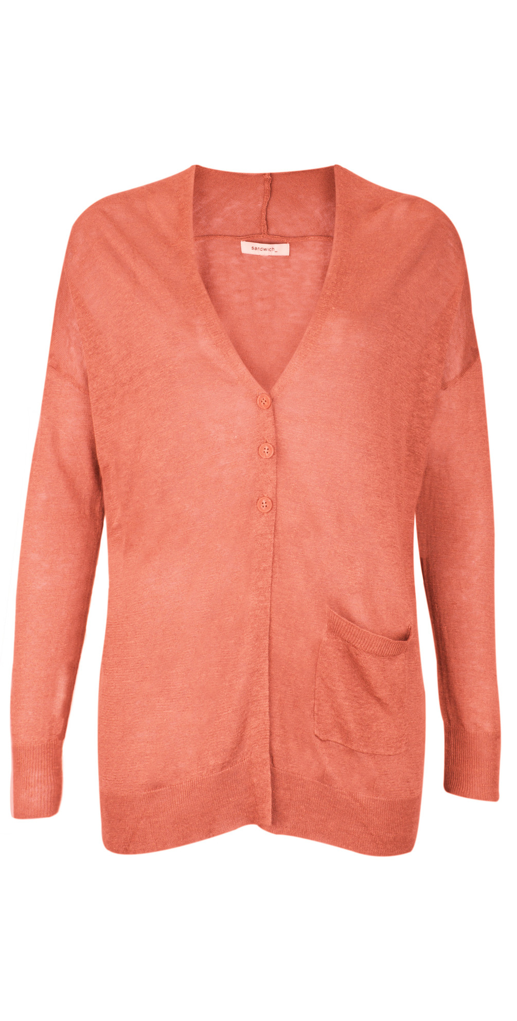 linen blend cardigan