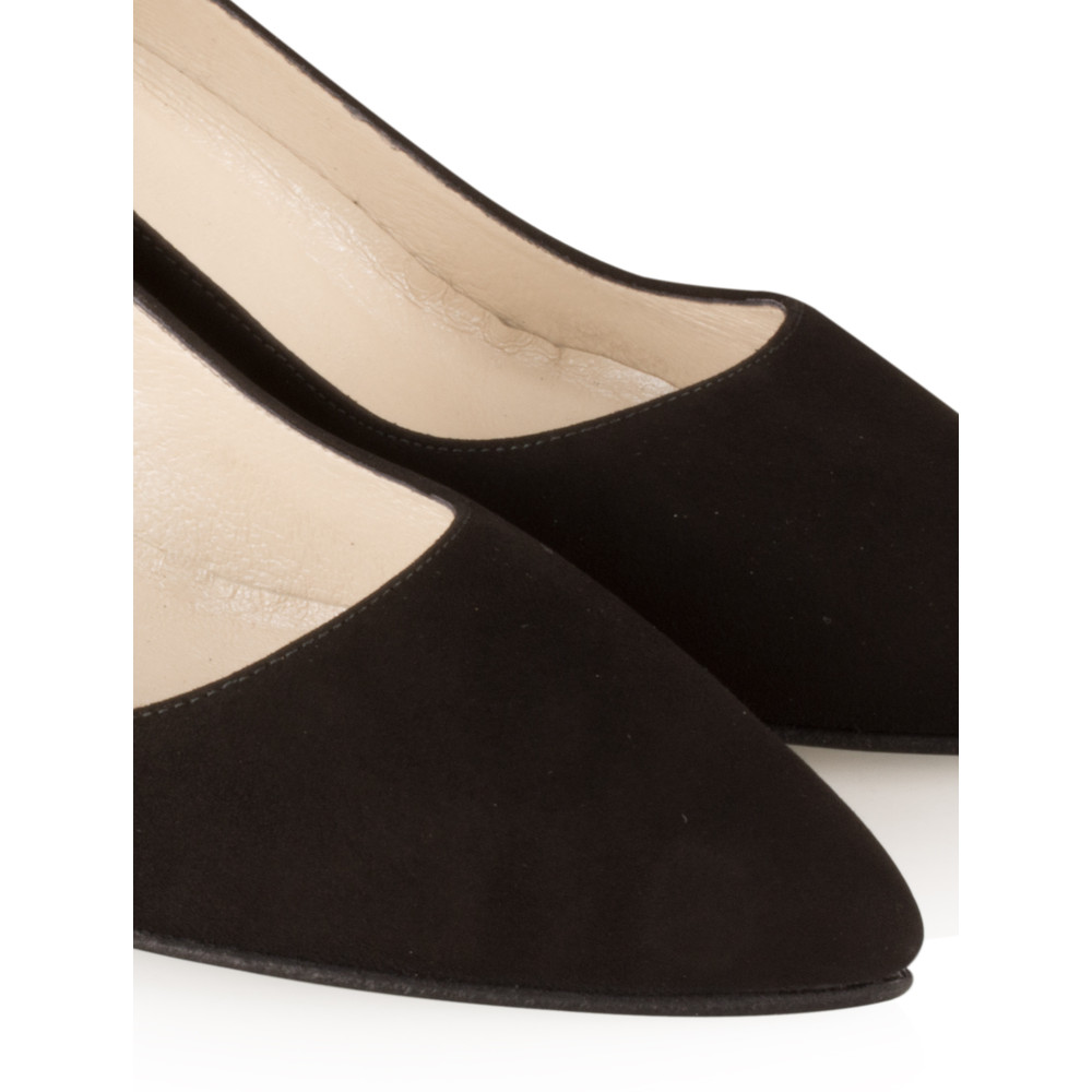 Gemini Label Shoes Isa KH Suede Shoe in Black