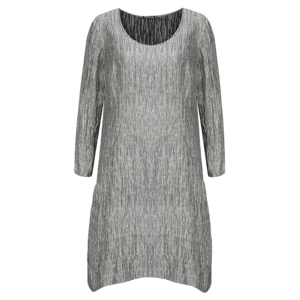 Grizas Silk Linen Dress in Graphite