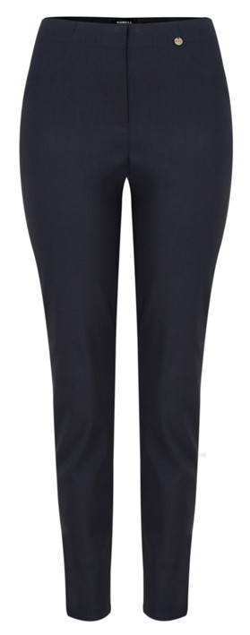 Robell Trousers Bella 78cm Slim Fit Trouser in Navy