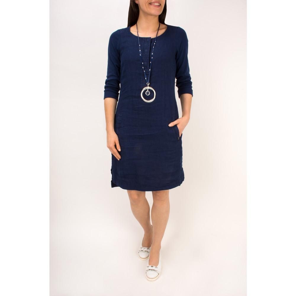 Linen hot sale jersey dress