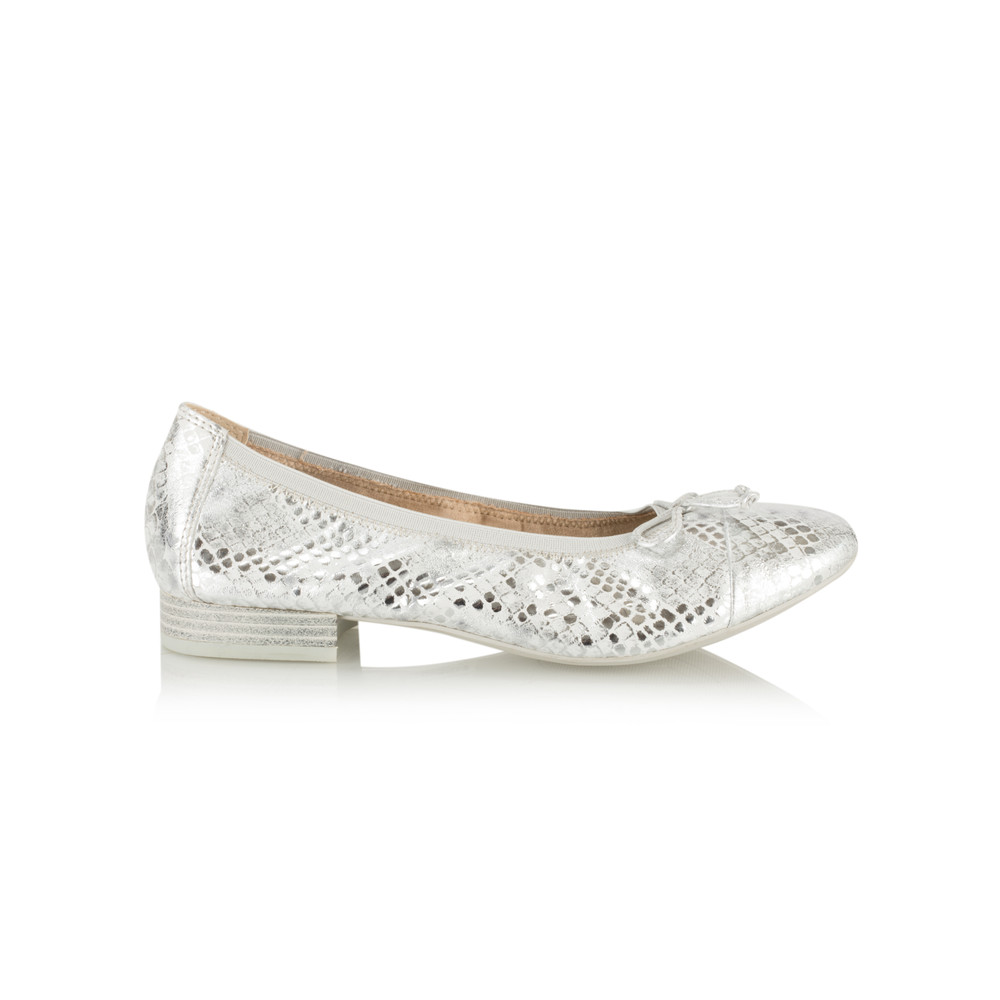 silver ballet pumps wide fit
