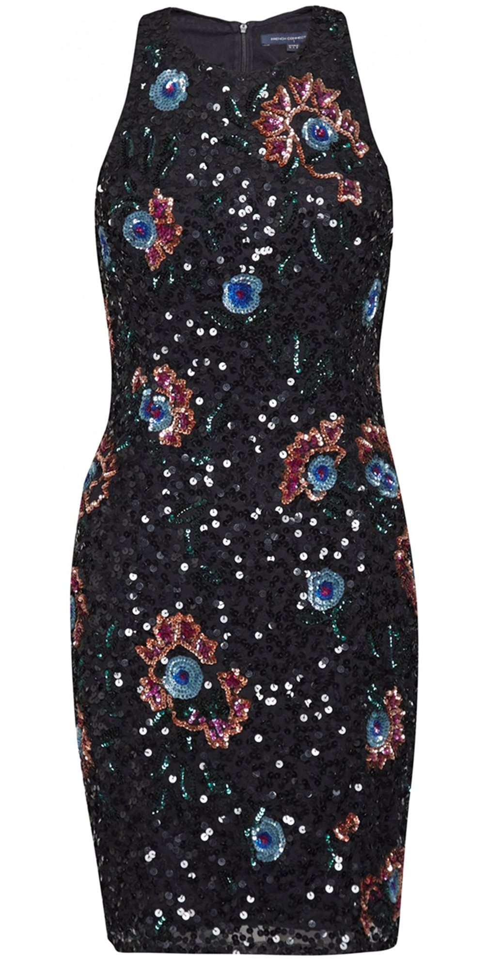 French Connection Valerie Sparkle Dress in Black