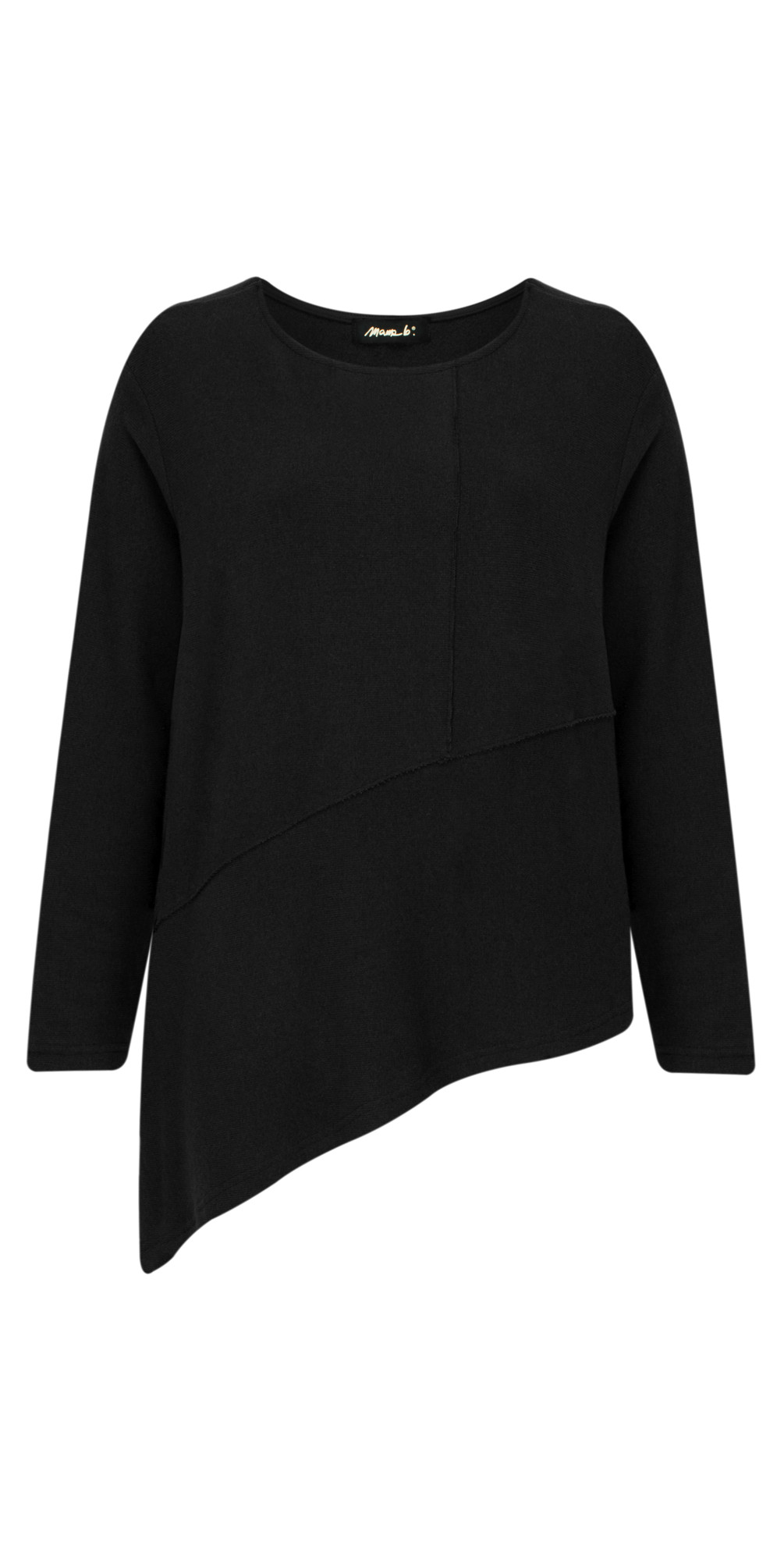 black asymmetric jumper