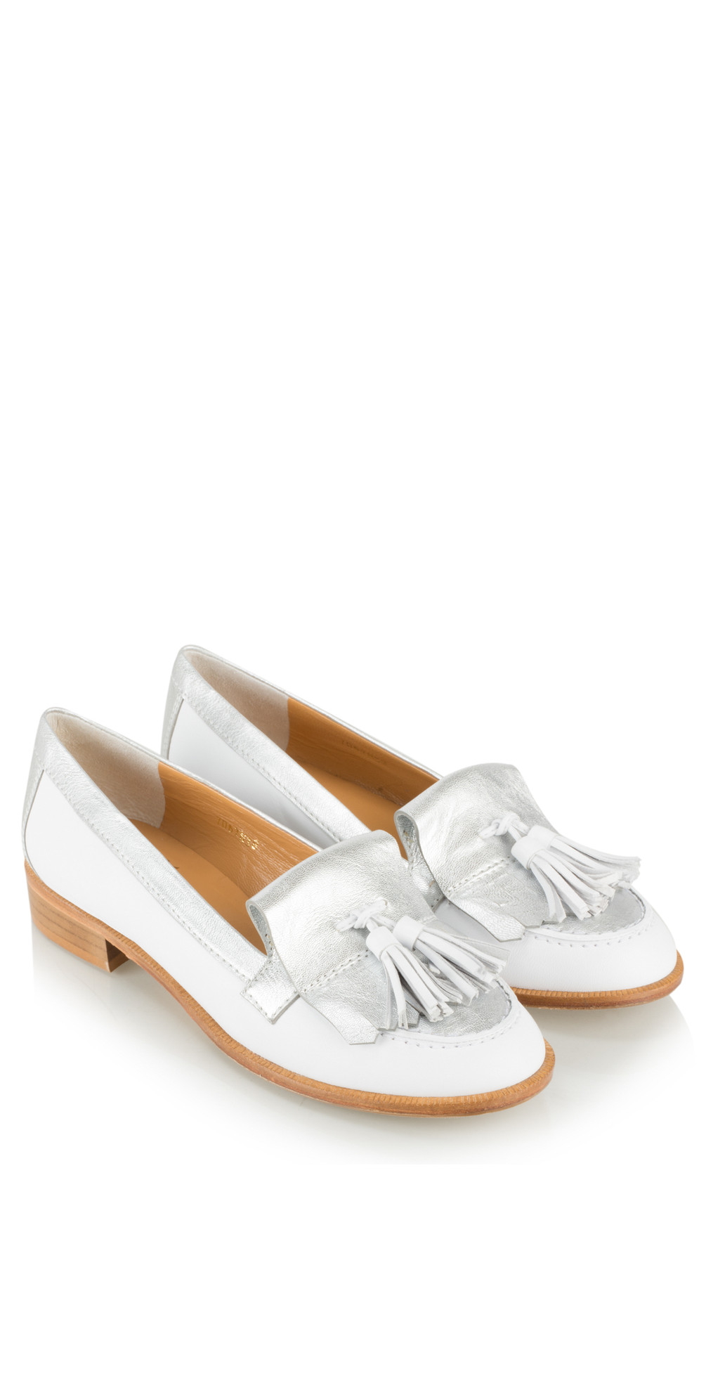 HB Shoes Caro Heritage Loafer in Sofia Blanco White HB Shoes Caro Heritage Loafer in Sofia Blanco White