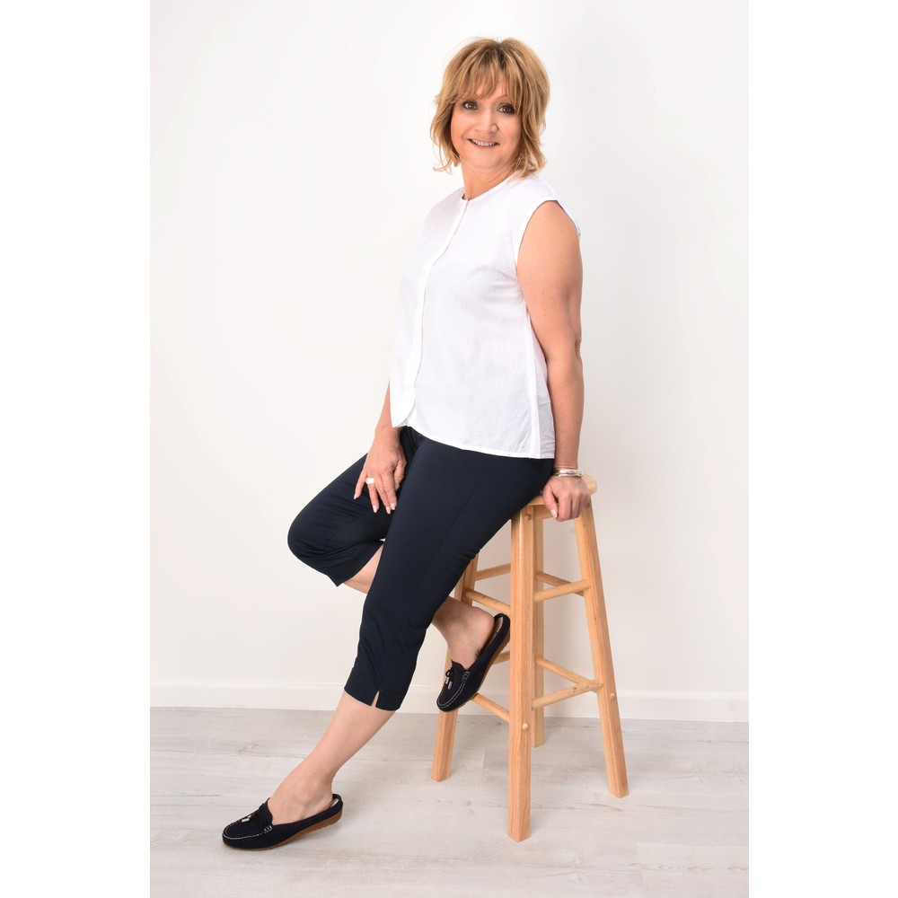Masai Clothing Peach Capri Trousers in 