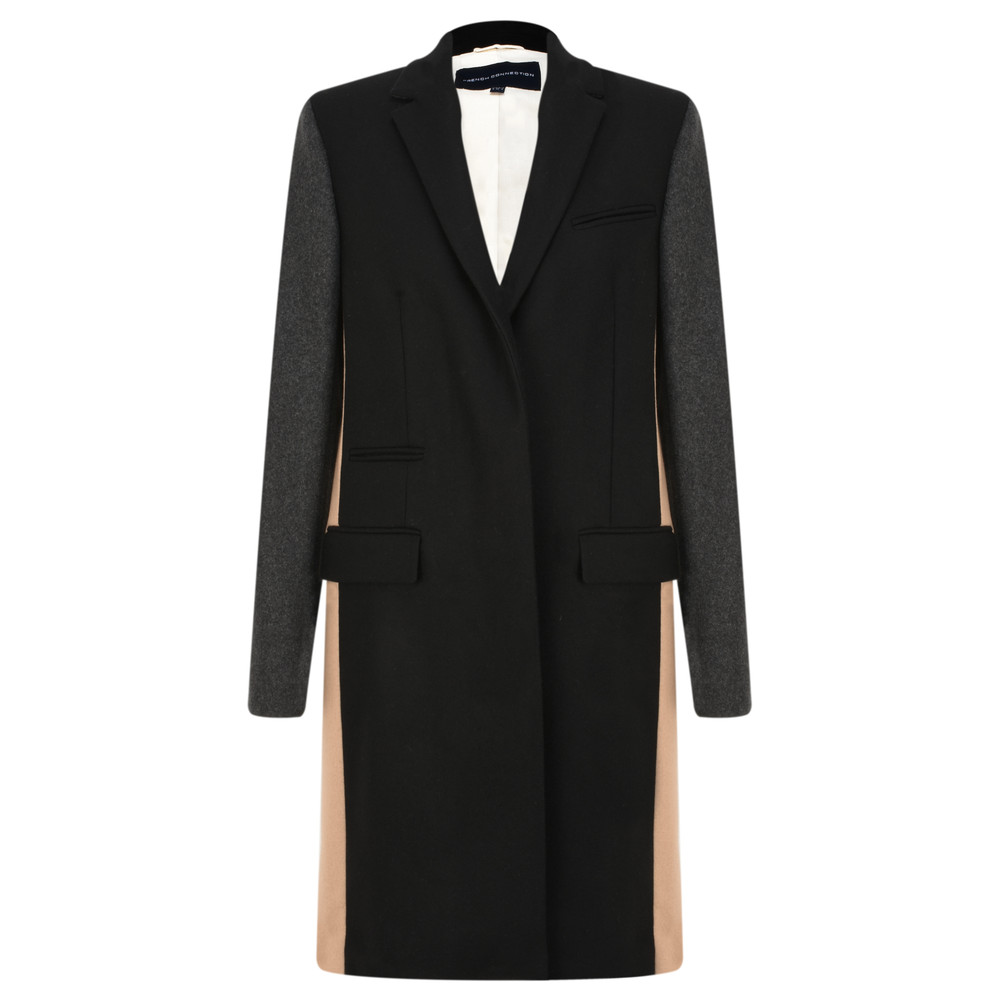 Platform Felt Colour Block Coat Platform Felt Colour Block Coat