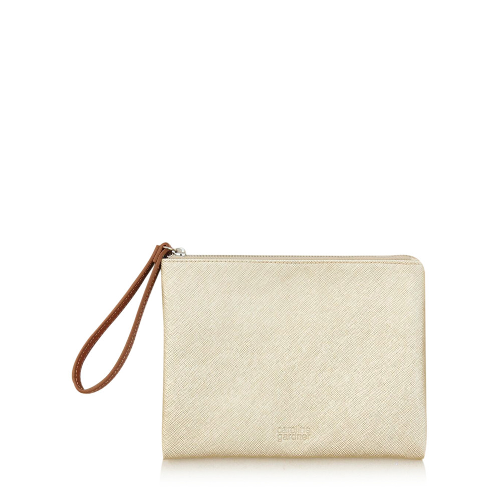 Gold wristlet clutch bag Clearance