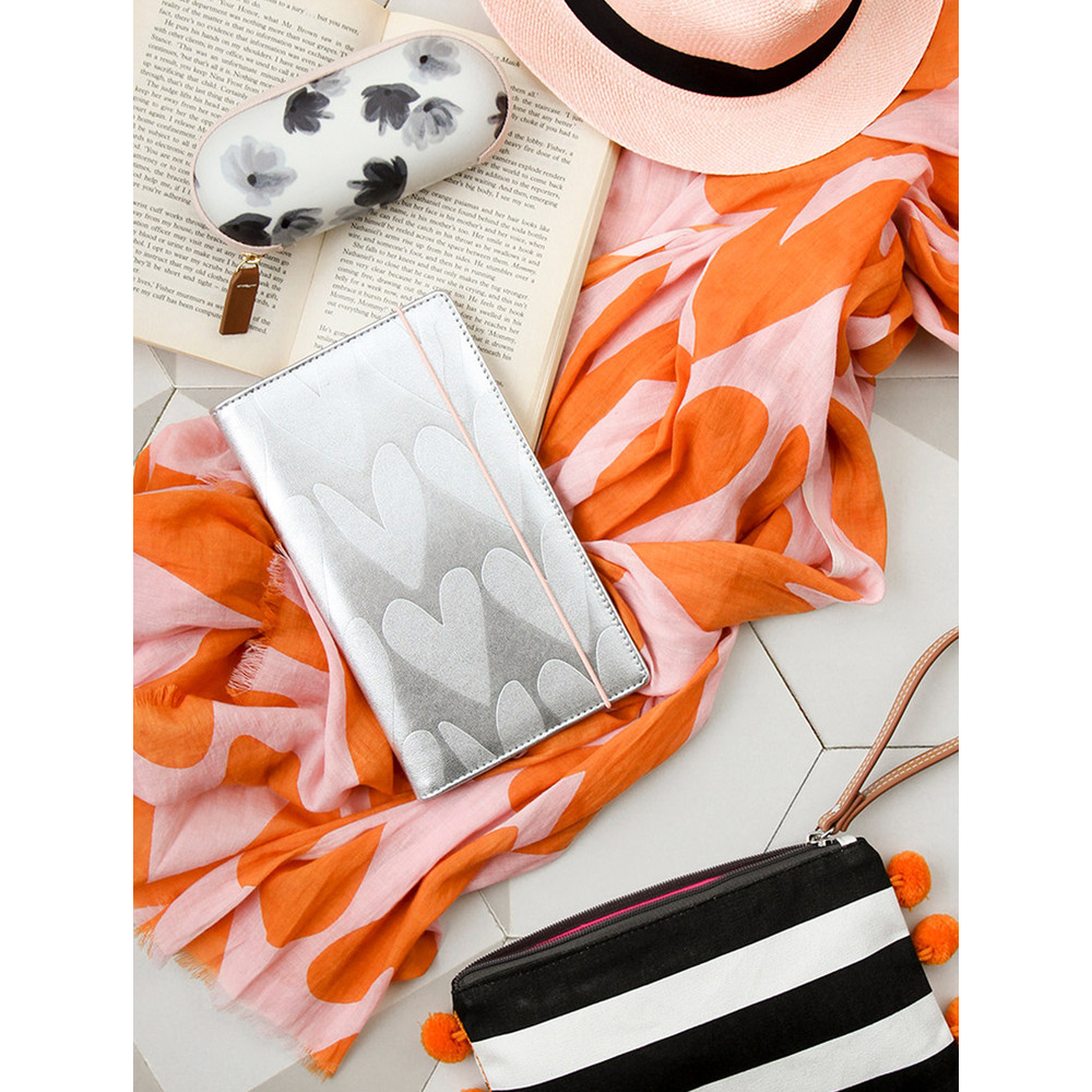 Caroline Gardner Rose Tinted Glasses Case in Black / White