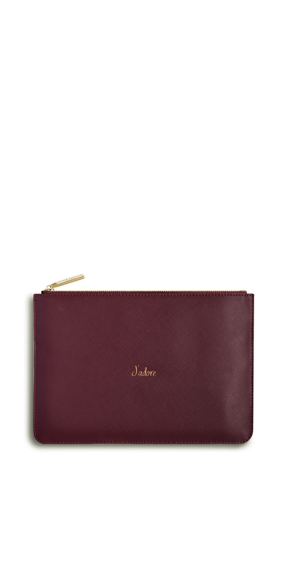 Katie Loxton pochette parfaite 'Just Married' or métallisé