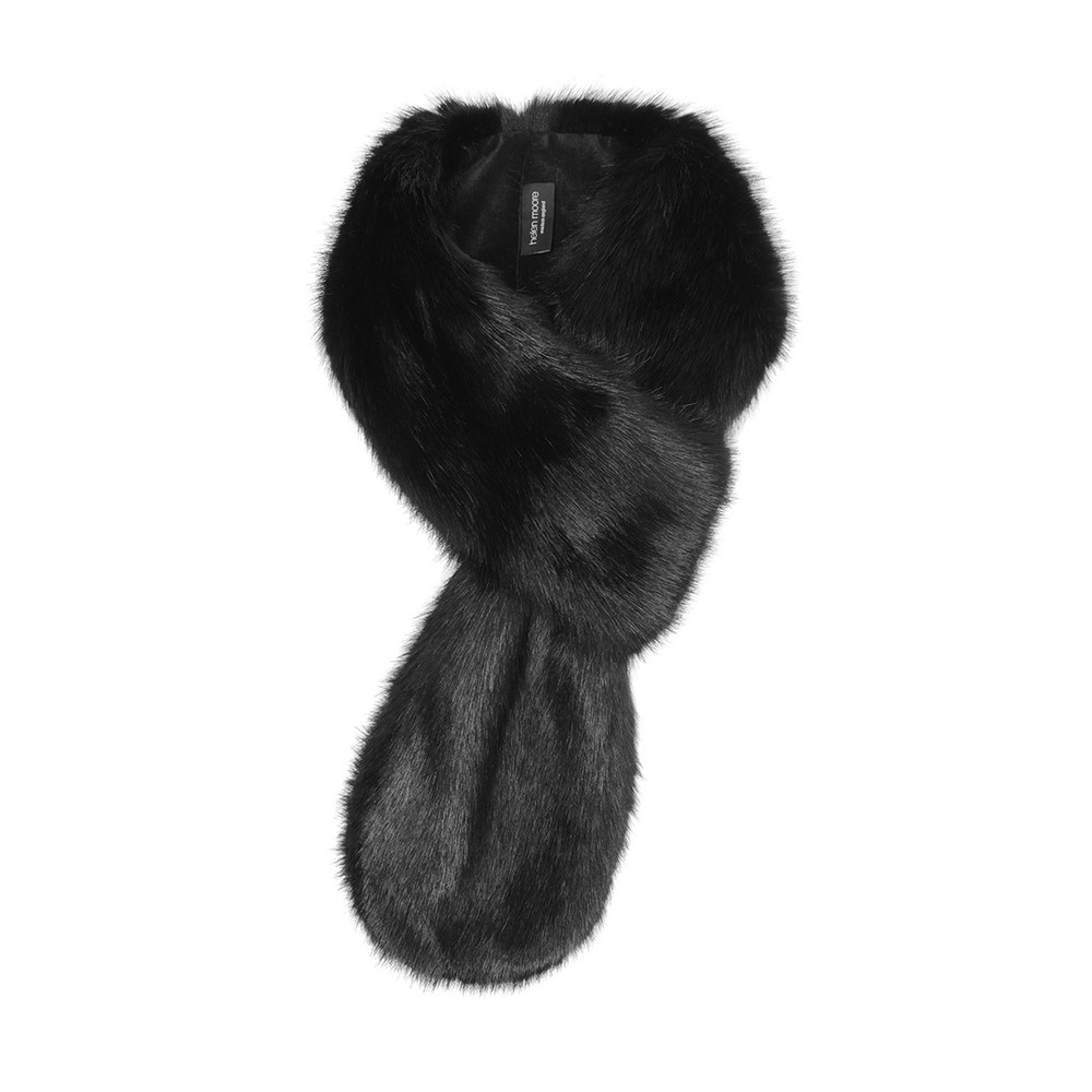 Helen Moore Loop Faux Fur Scarf Jet
