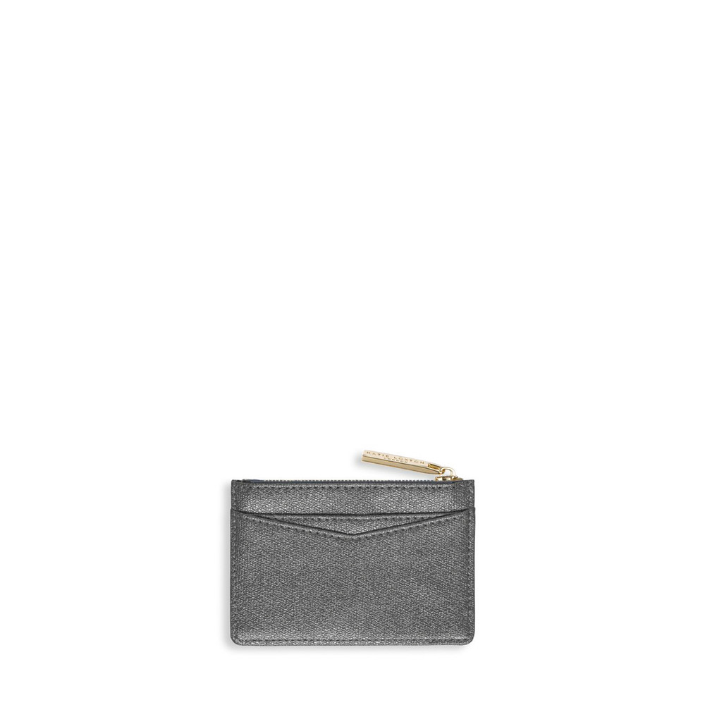 Katie Loxton Alexa Metallic card holder in Charcoal