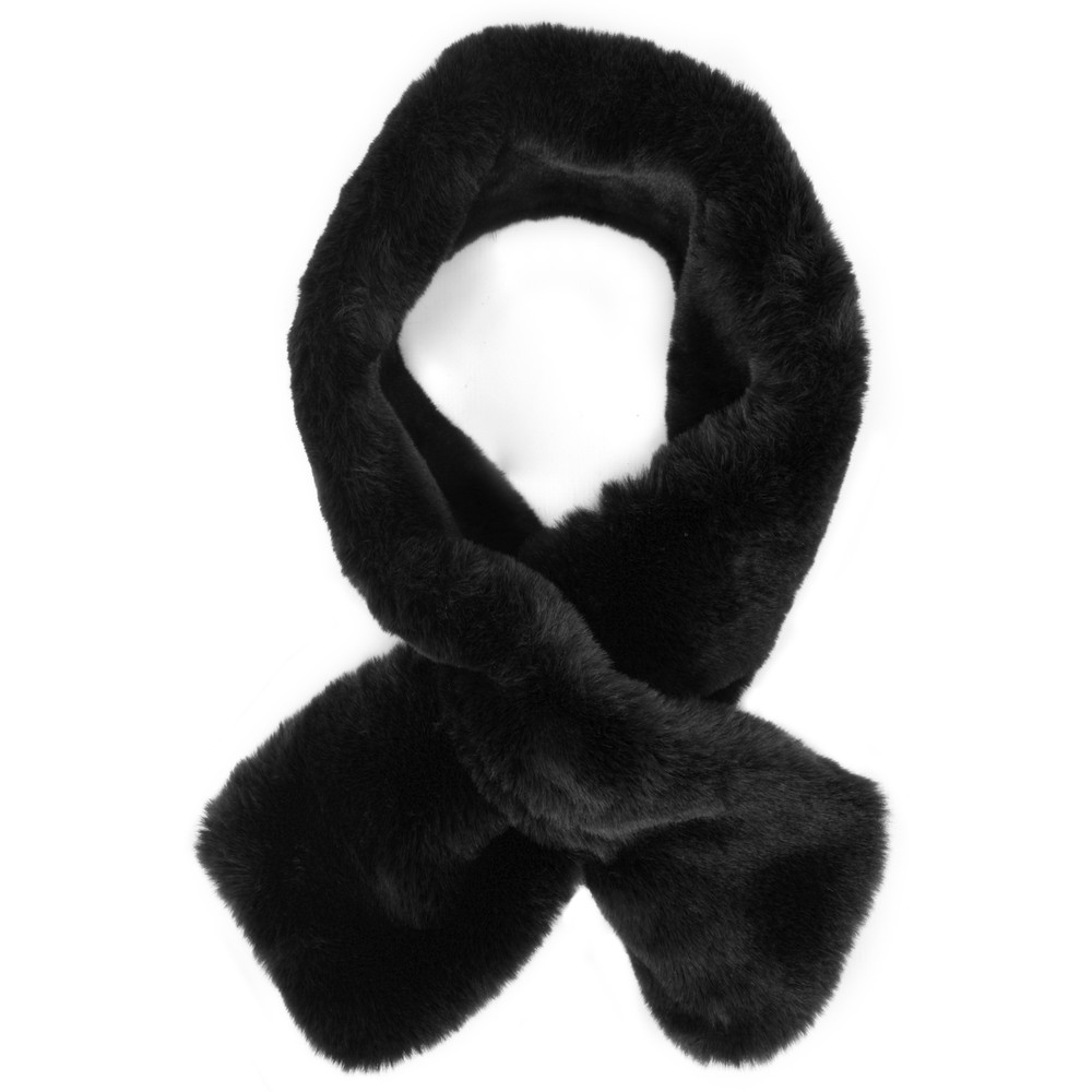 Black fur scarf uk clearance