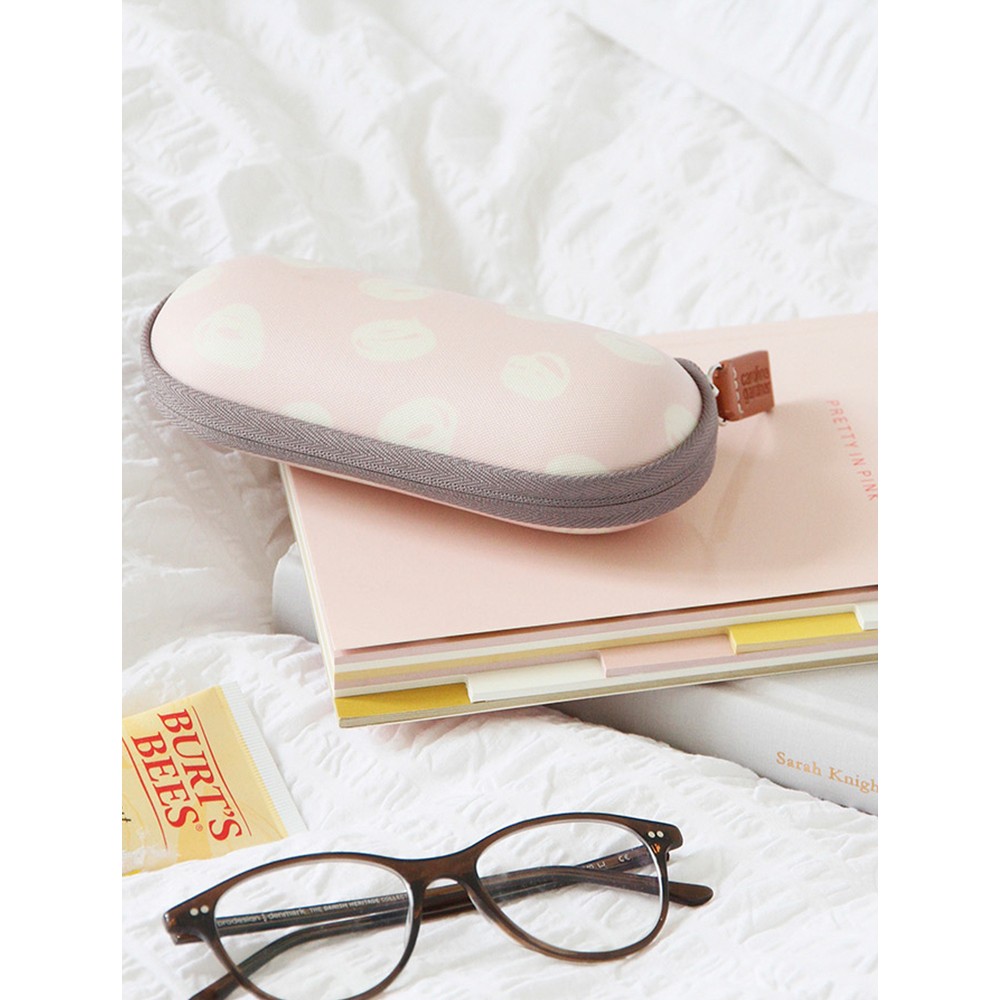 Caroline Gardner Scribble Spot Glasses Case in Pink