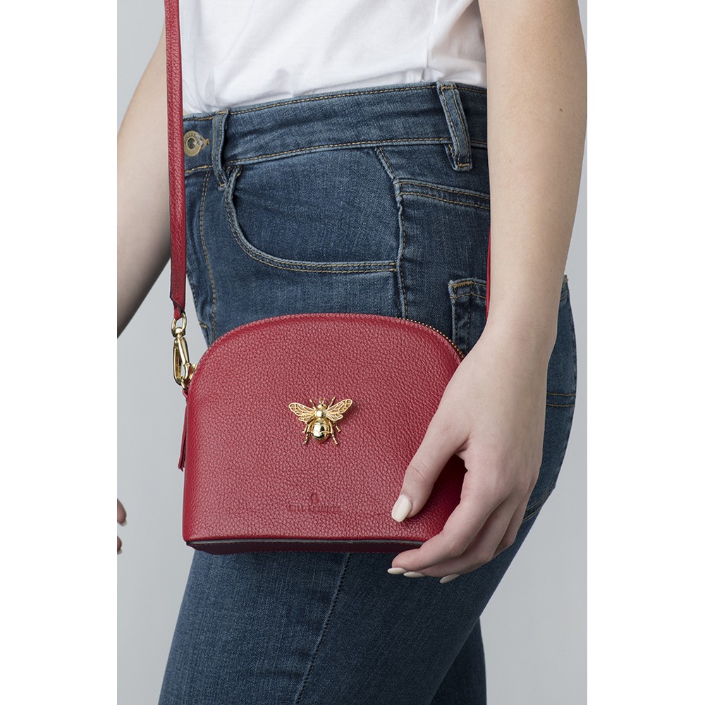 Bill Skinner Honey Bee Cross Body Bag in Red
