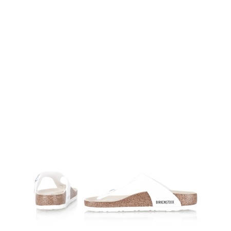 Birkenstock Gizeh White Birko-Flor® Toe Post Sandal - White