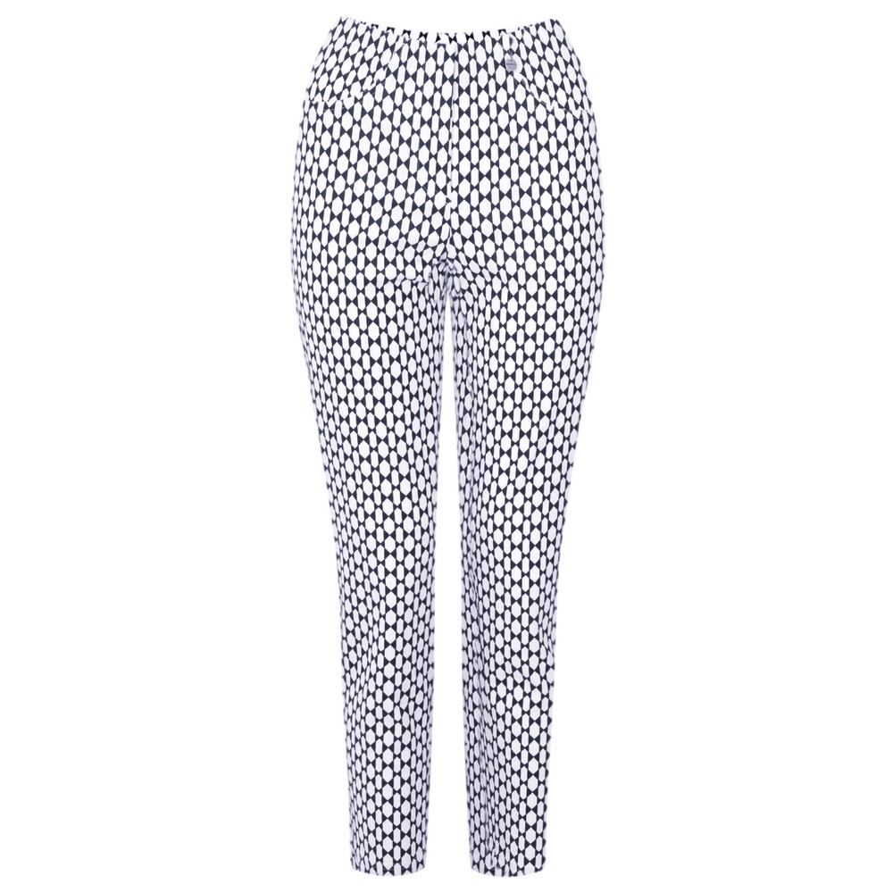 Robell Rose 09 Geometric Print Trousers 51622-55162-62 main image 1