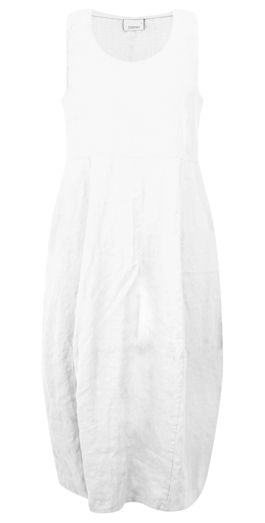 Thing Freya Linen Sleeveless Dress in White