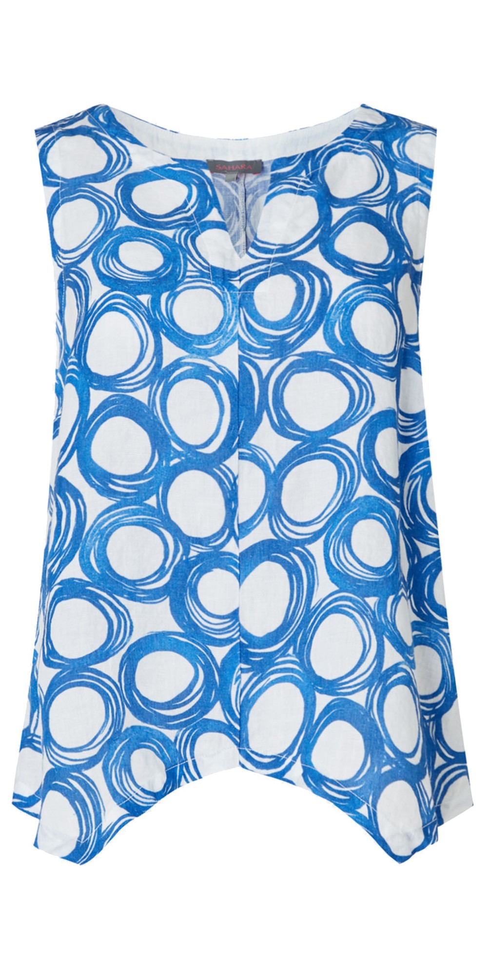 Sahara Linen Viscose Vest Ivory