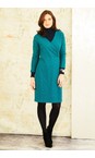 Adini Deep Jade Solid Cotton Slub Cammy Dress  