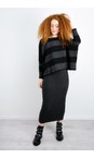Mama B Anthracite Lilla U Anthracite Plain Fleece Skirt  