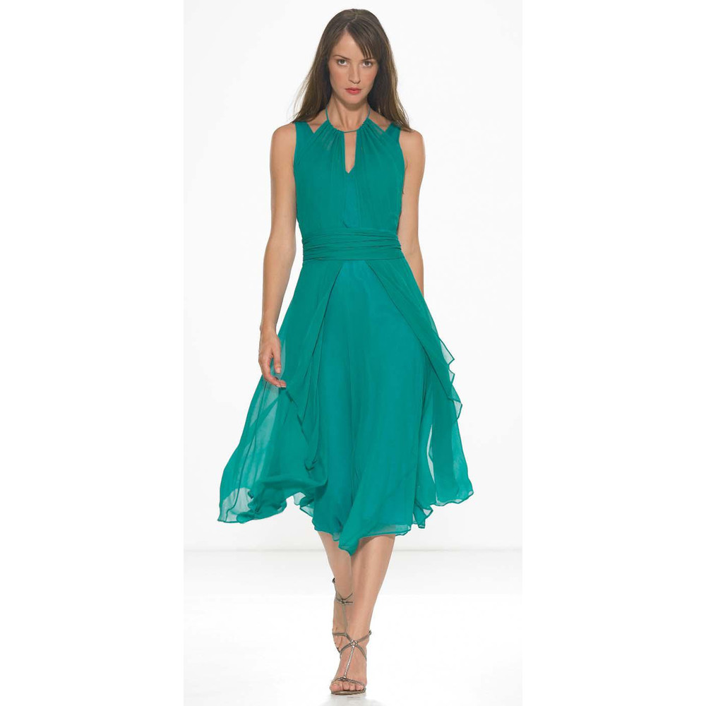 Stills Clothing Silk Voile Dress in Raspberry