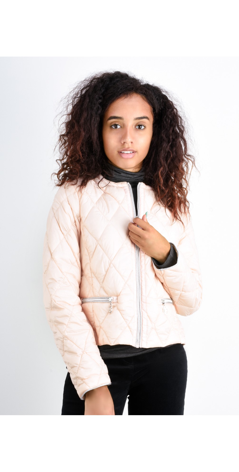 Frandsen Jilly Puffa Jacket in Blush