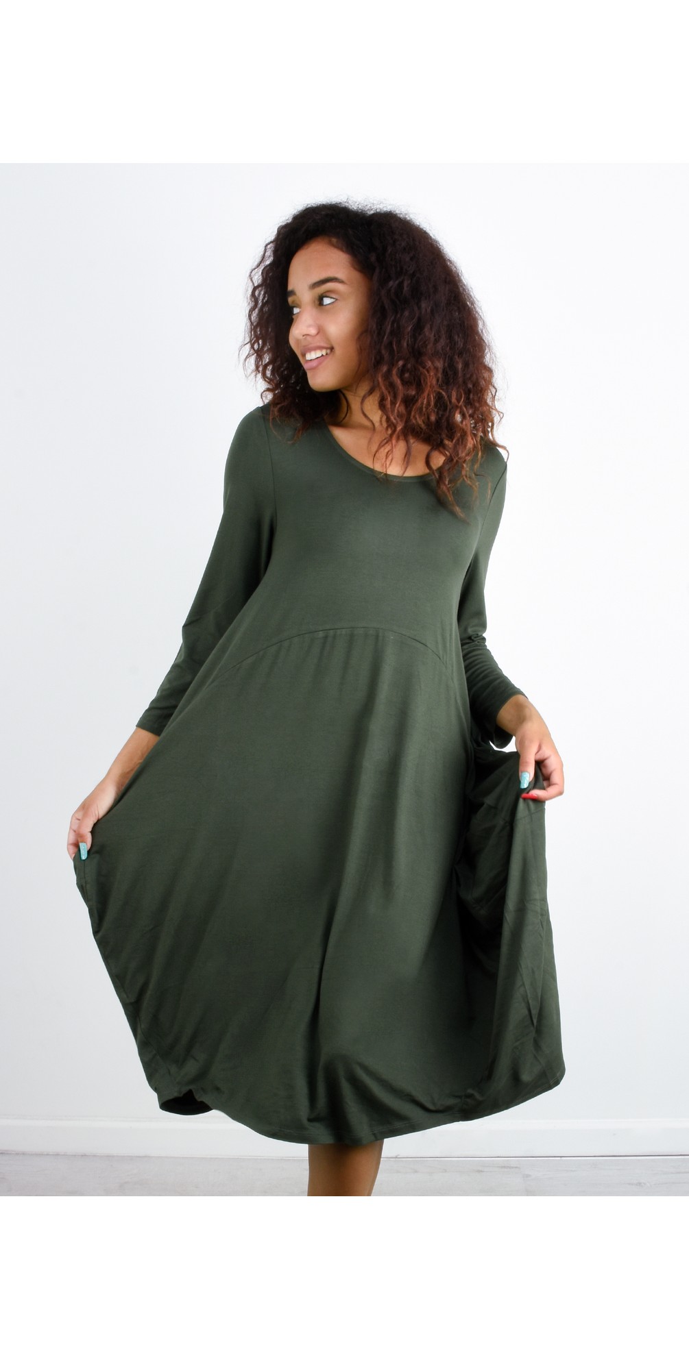 Foil Pie In The Sky Dress in Oil