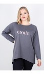 Chalk Charcoal / Rose Gold  Robyn Etoile Top  