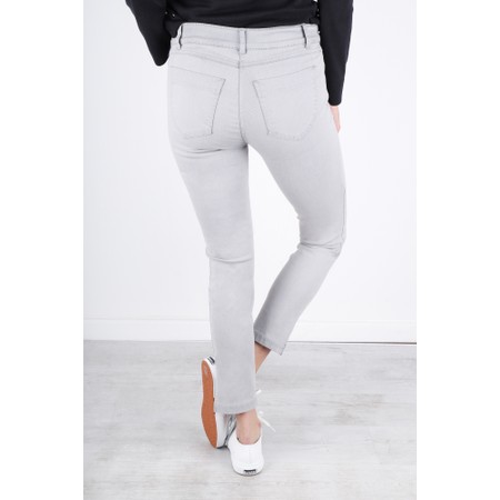 Robell Star 09 Light Grey Power Stretch Cropped Skinny jean - Grey