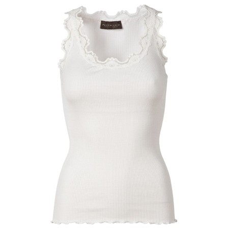 Rosemunde Metallic Sleeveless Lace Top Black/Silver