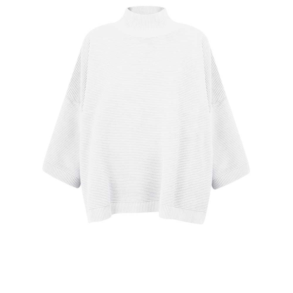 Chalk Vicki Cotton Rib White Jumper White 