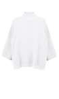 Chalk White  Vicki Cotton Rib White Jumper  