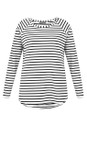 Chalk Black  Tasha Black Stripe Top  