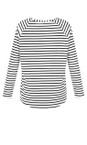 Chalk Black  Tasha Black Stripe Top  