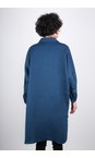 Chalk Navy Lisa Linen Coat  