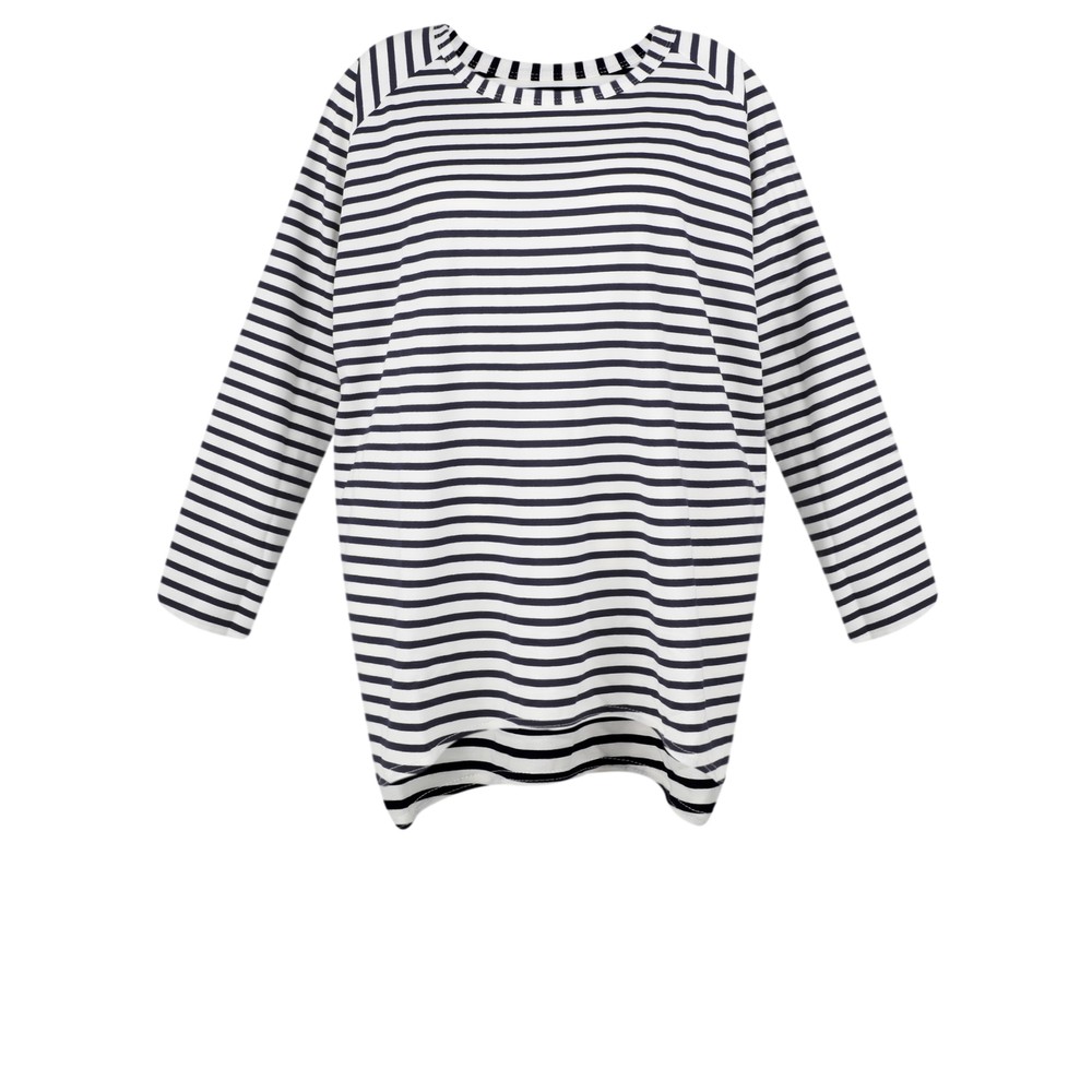 Chalk Robyn Stripe Top Navy / White