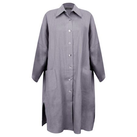Chalk Lisa Linen Jacket - Black