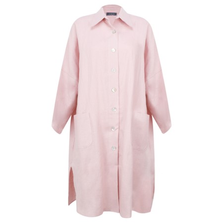 Chalk Lisa Linen Jacket - Pink