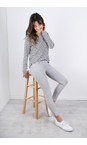Chalk Black  Tasha Black Stripe Top  