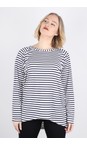 Chalk Navy / White Robyn Stripe Top  